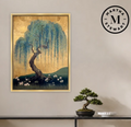 Martha Stewart Perry Street | Modern Landscape: Willow Study I | Framed Contemporary Wall Art | WWDMS00034a