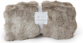 Marbled Taupe Faux Fur Throw | TC201458