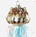 Handmade Glass Jellyfish Ornament with Pearls and Jewels | OHDTT1214