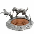 Heavily Detailed Labrador & Duck Wine Coaster | VHCB113L