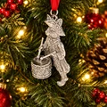 Arthur Court 2026 "Bunny Drummer" Polished Pewter Ornament | VHC151X26