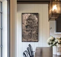 Engraved Birch Wood Panel of Ponderosa Pine | BEN5514-PONDEROSAPINE