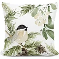 Winter Chickadee Indoor Outdoor Pillow | MCMHS2616