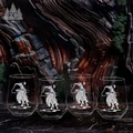 Set of 4 Fine Crystal Bronco Stemless Wine Glasses | EC673-WS-13/4