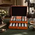 Large Leather Stirrup Poker Set | VHCH993BB