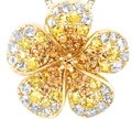 14K Yellow Gold Sunny Plumeria Flower Pendant | Nature Jewelry | HTPP-35700/YS