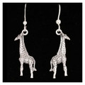 Giraffe Sterling Silver Wire Earrings | Kabana Jewelry | Ke046