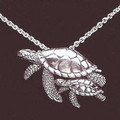 Turtle Mother and Baby Sterling Silver Necklace | Kabana Jewelry | KP566 -2