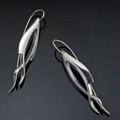 Open Fish Sterling Silver Wire Earrings | Anisa Stewart Jewelry | ASJep1037