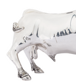 Silver Plated Bull Sculpture | 7500 | D'Argenta