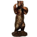 Grizzly Bear Life Size Bronze Outdoor Statue | Metropolitan Galleries | MGISRB10096