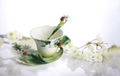 Ladybug Cup Saucer Spoon Set | Franz Porcelain | fz00034