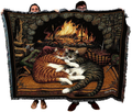 All Burned Out Cat Woven Throw Blanket | Pure Country | pc895T