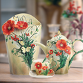 Van Gogh Poppy Flower Porcelain Vase | FZ02406 | Franz Porcelain Collection