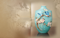 Bluebird on Apple Tree Vase | FZ02852 | Franz Porcelain Collection