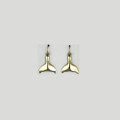 Whale Tail 14K Gold Wire Earrings | Kabana Jewelry | KGE736