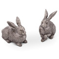 Wild Hare Pewter Rabbit Salt Pepper Shakers | Vagabond House | G116WH