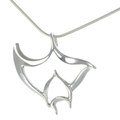 Manta Ray Pendant Necklace "Big Ray" | Big Blue Jewelry | BC20-18