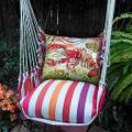 Lobster Striped Hammock Chair Swing "Cristina Stripe" | Magnolia Casual | CRFCLB-SP -2