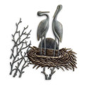 Crane Pair in Nest Wall Plaque | 34043 | SPI Home