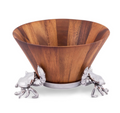 Crab Wood Salad Bowl | Arthur Court Designs | 218C11
