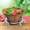 Horse Wood Salad Bowl | Arthur Court Designs | 218E11