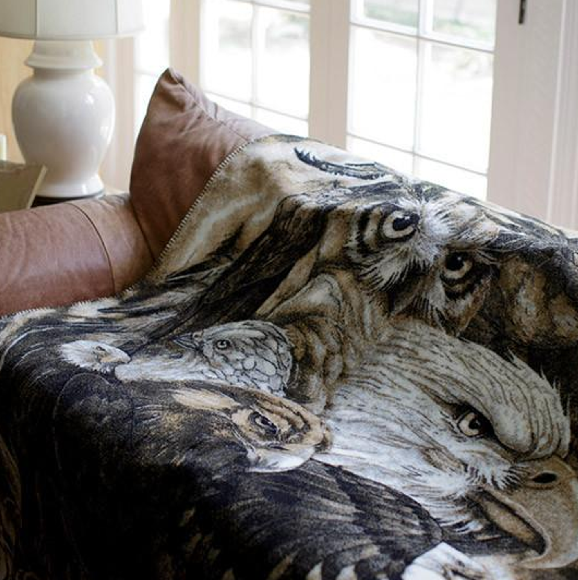 Eagle Owl Throw Blanket Sky Kings Throw Denali Blankets