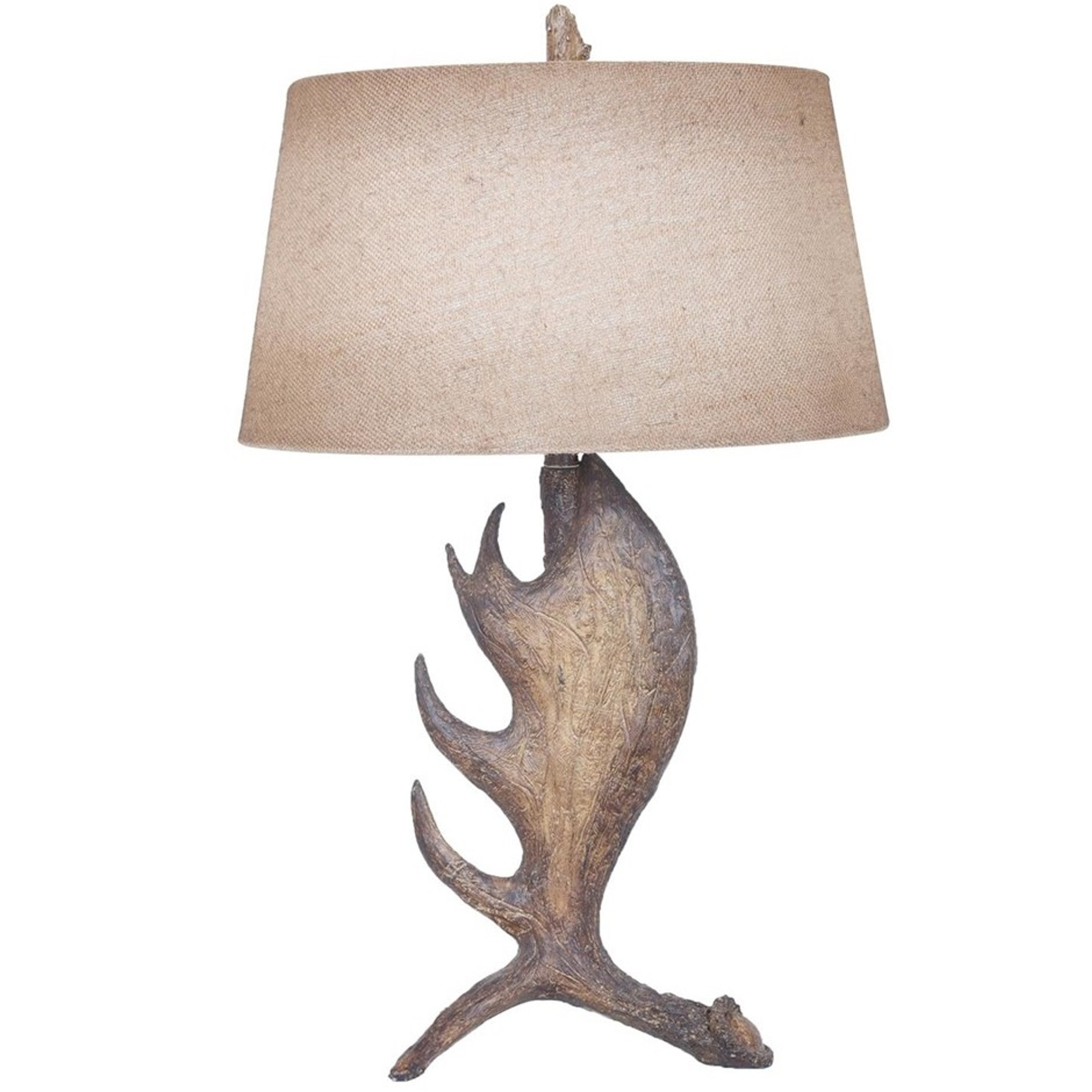 moose antler lamp