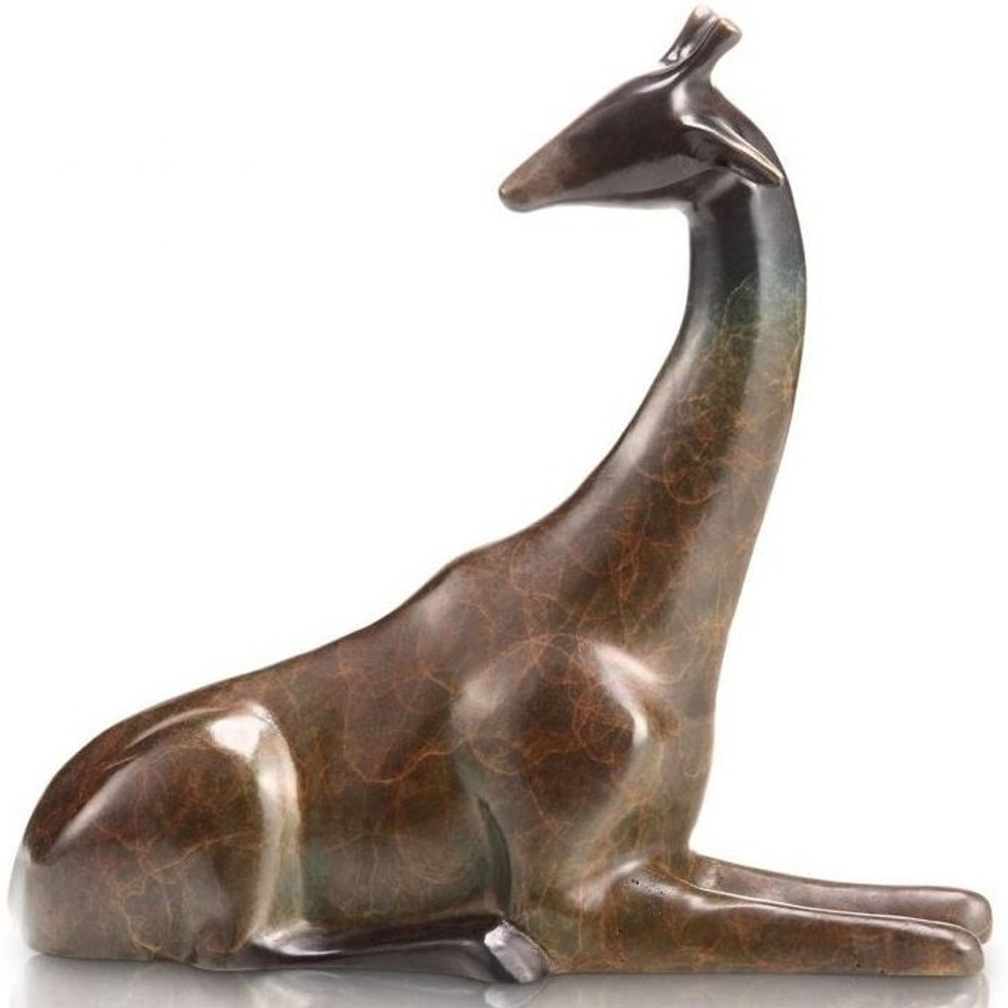 Resting Giraffe Sculpture Home Decor
