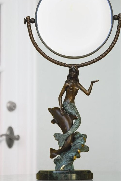 Mermaid Mirror 壁掛け鏡 Mermaid Vanity Mirror | Dolphin | Bathroom Decor | SPI