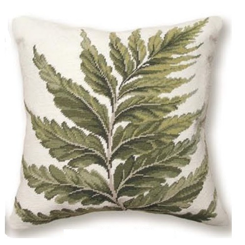 Fern Needlepoint Pillow Fern Needlepoint Pillow