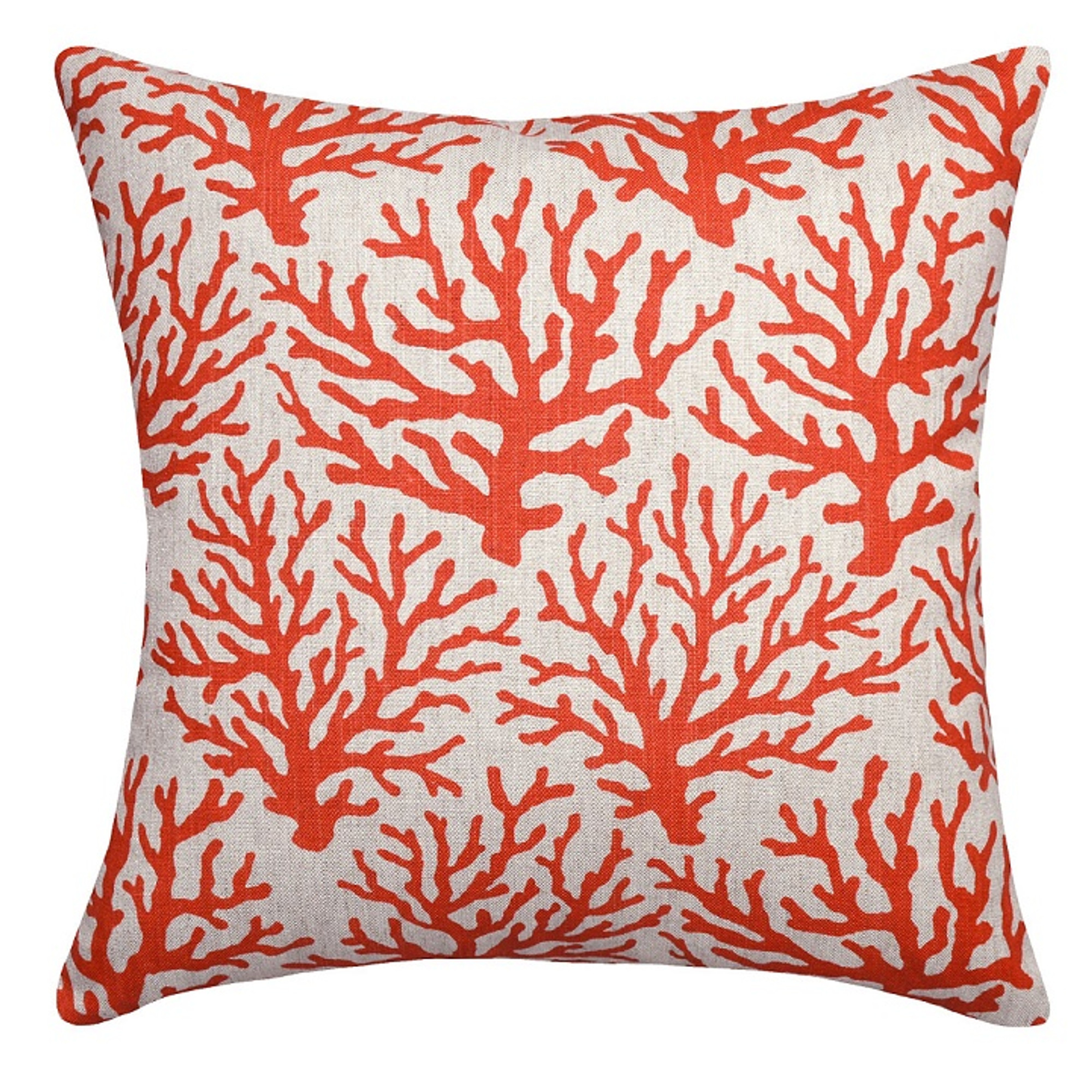 Bright coral 2025 throw pillows