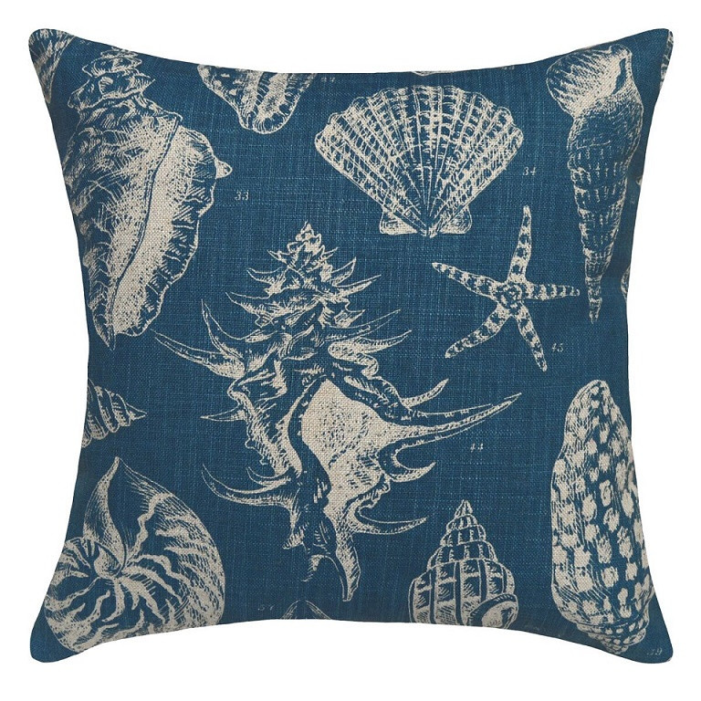 Seashell Linen Pillow Shell Pillow