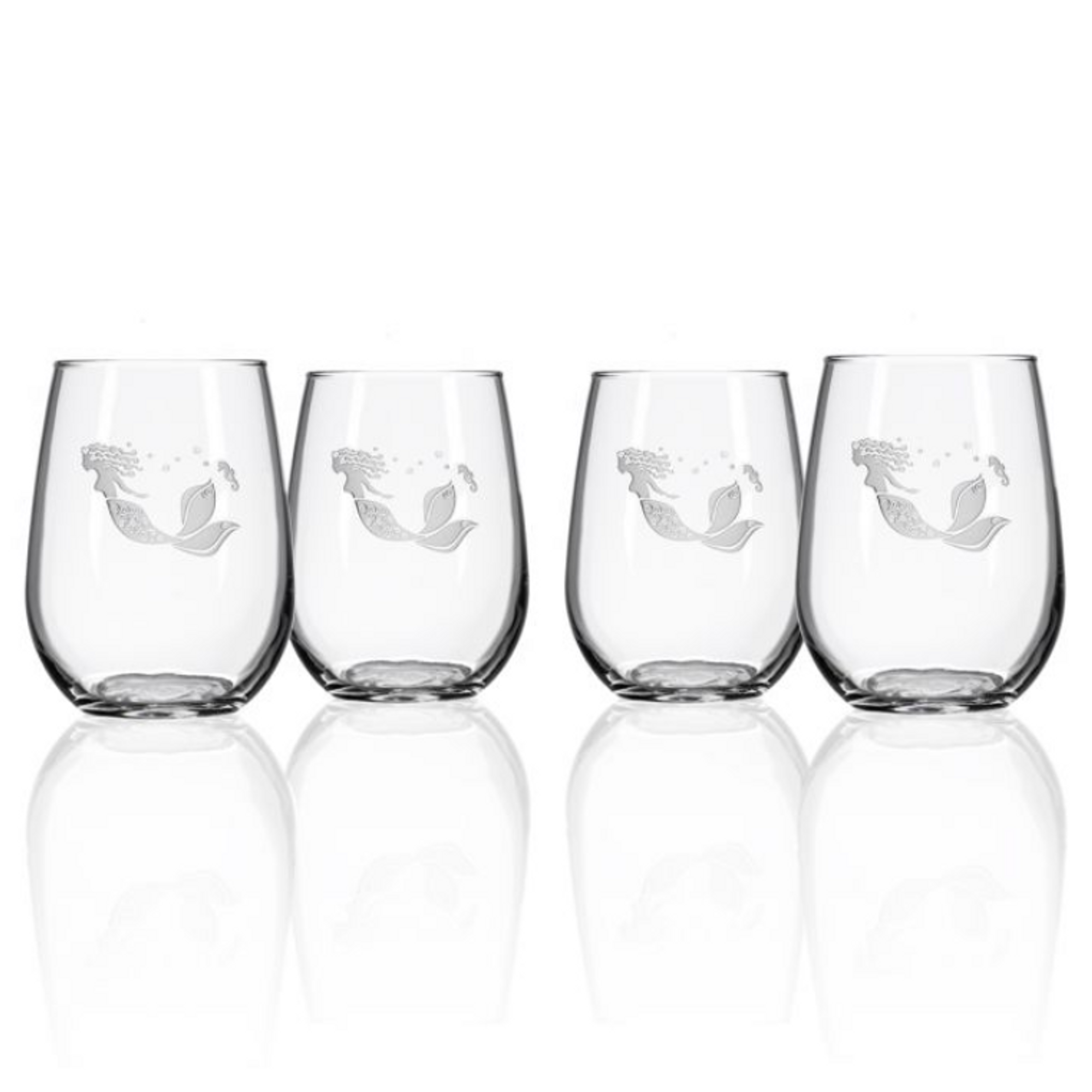 Rolf Glass Cyclone Stemless Wine Glass, Set of 4