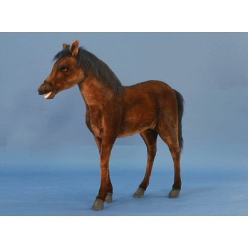 Thoroughbred Foal Stuffed Animal Giant Horse Plush Statue Hansa Toys