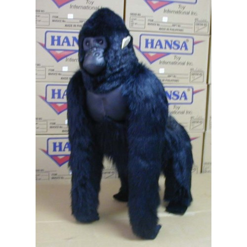 Silverback Gorilla Stuffed Animal Gorilla Plush Statue Hansa Toys