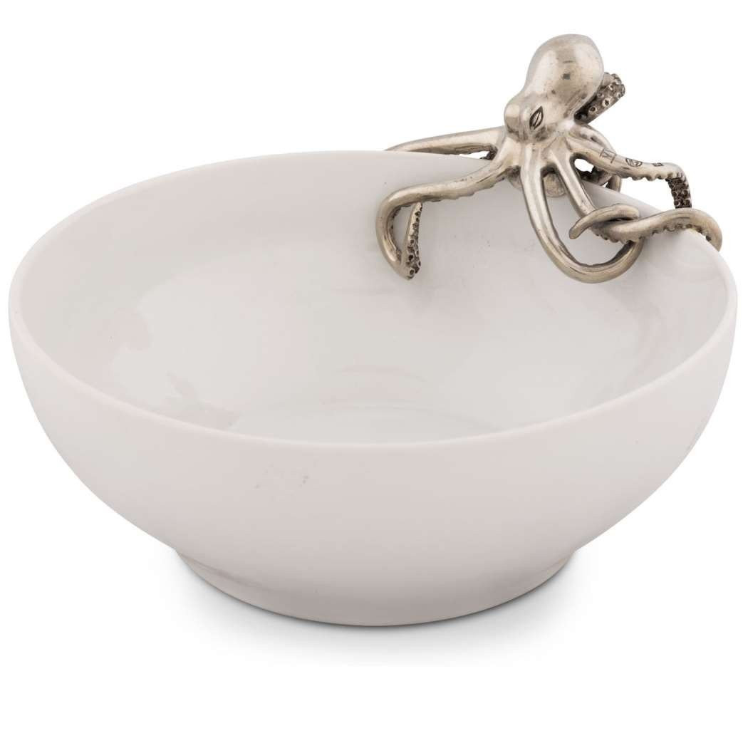 Vagabond House Sea and Shore Octopus Stoneware Bowl
