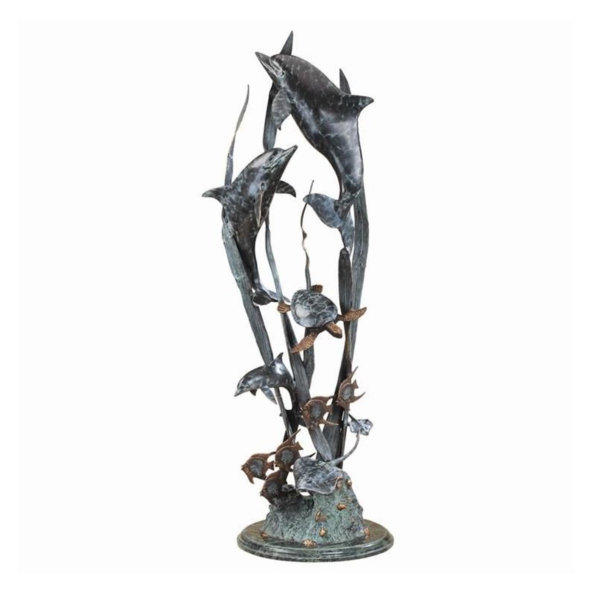 【Phil Vanderlei作ブロンズ彫刻★DOLPHIN IN CORAL】 Bronze Sculpture - Phil Vanderlei