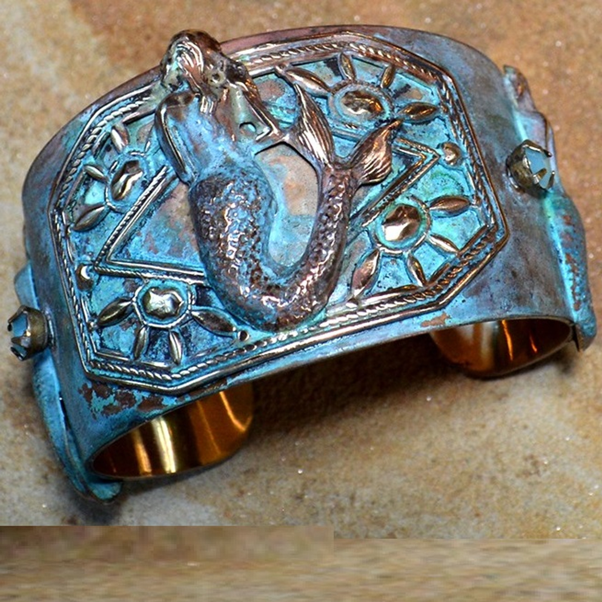 patina brass jewelry