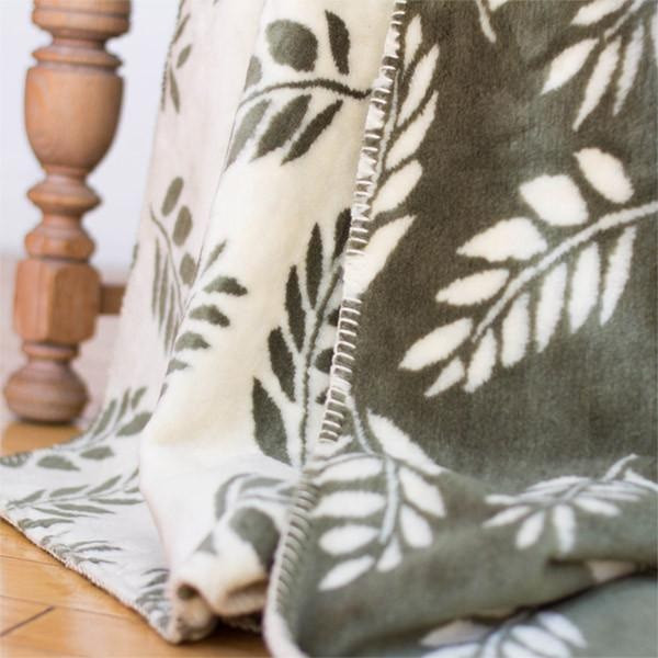 Sage Fern Micro Plush Throw Blanket Denali Blankets