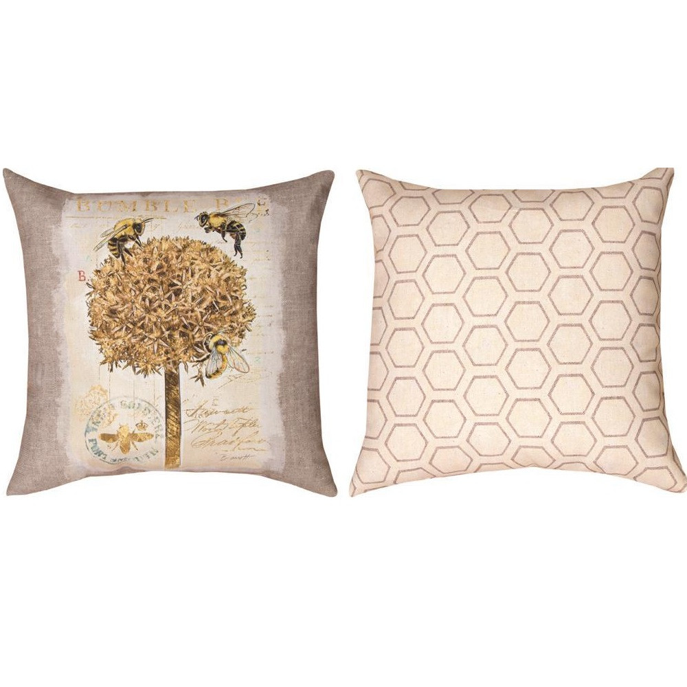 bumble bee throw pillows