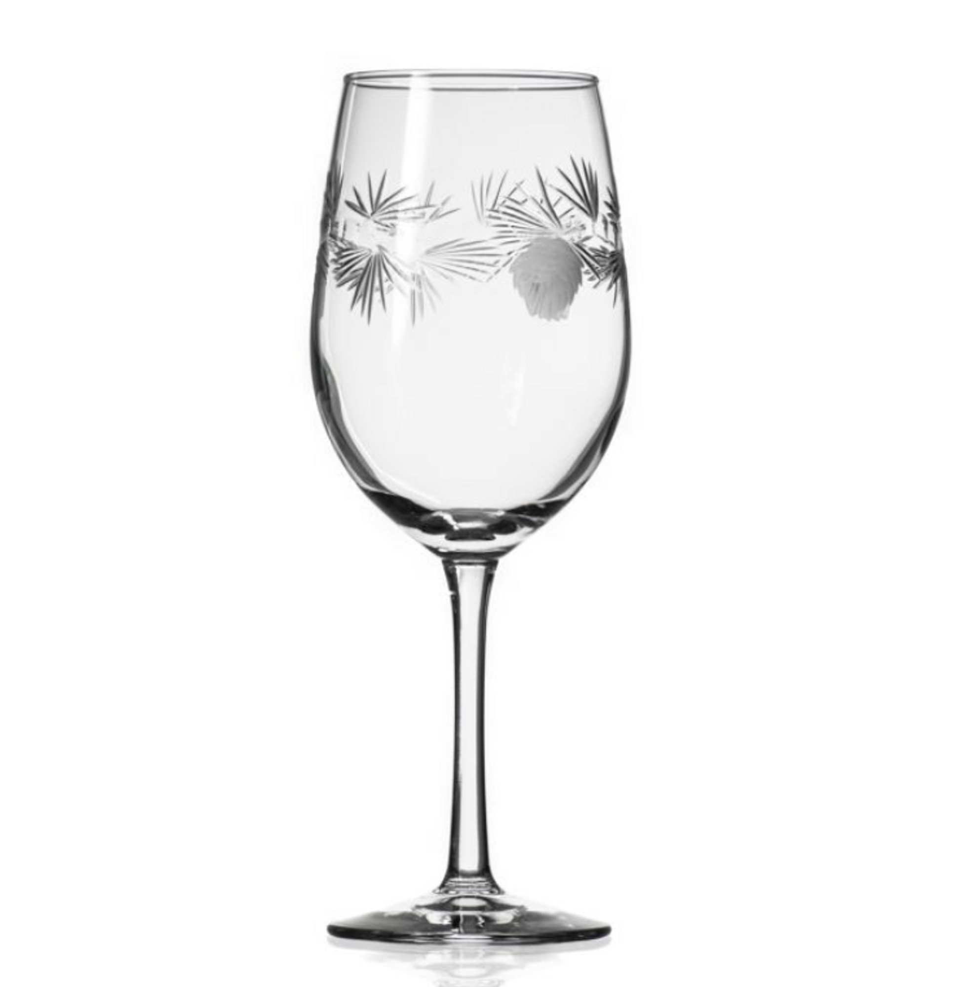 Etched Wine Glass Set and White Wine