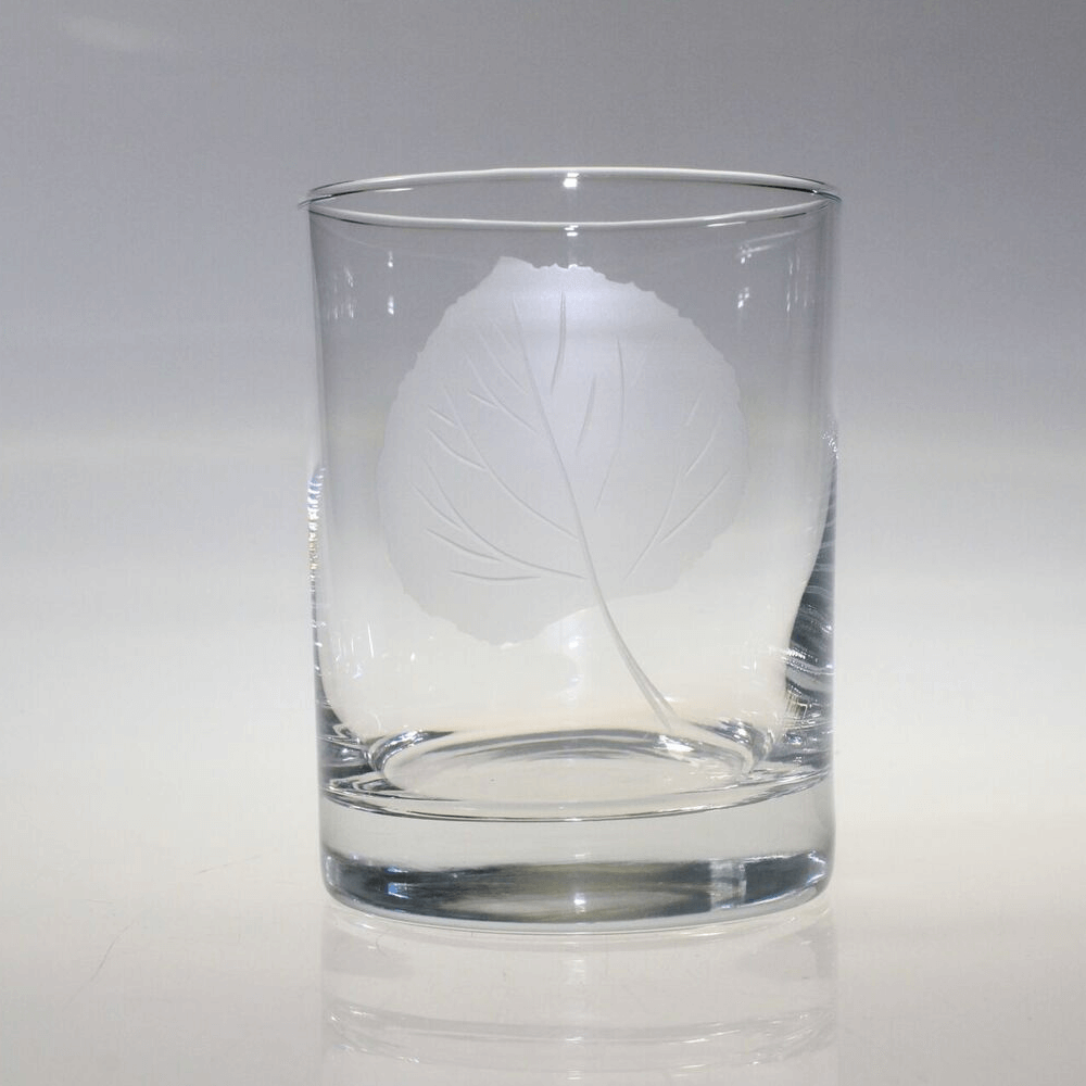 Rolf Glass Aspen Leaf Old Fashioned Glass