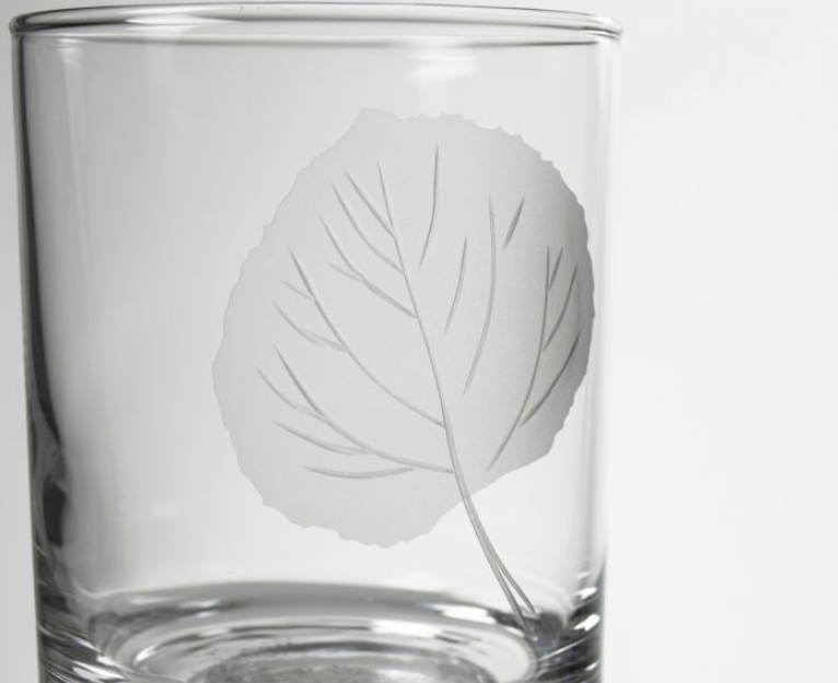 Rolf Glass Aspen Leaf Old Fashioned Glass - Thumbnail 3