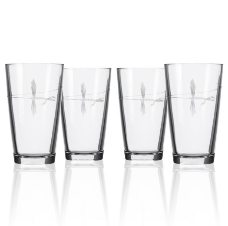 Rolf Glass Fly Fishing Beer Glass
