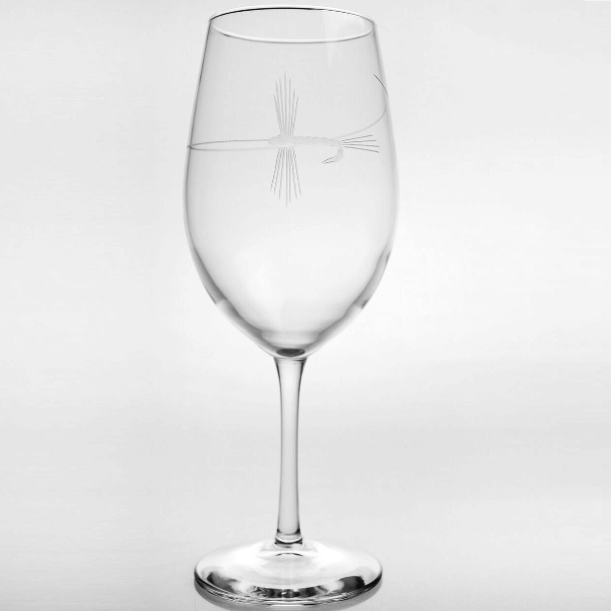 Rolf Glass Fly Fishing Wine Glass - Thumbnail 2