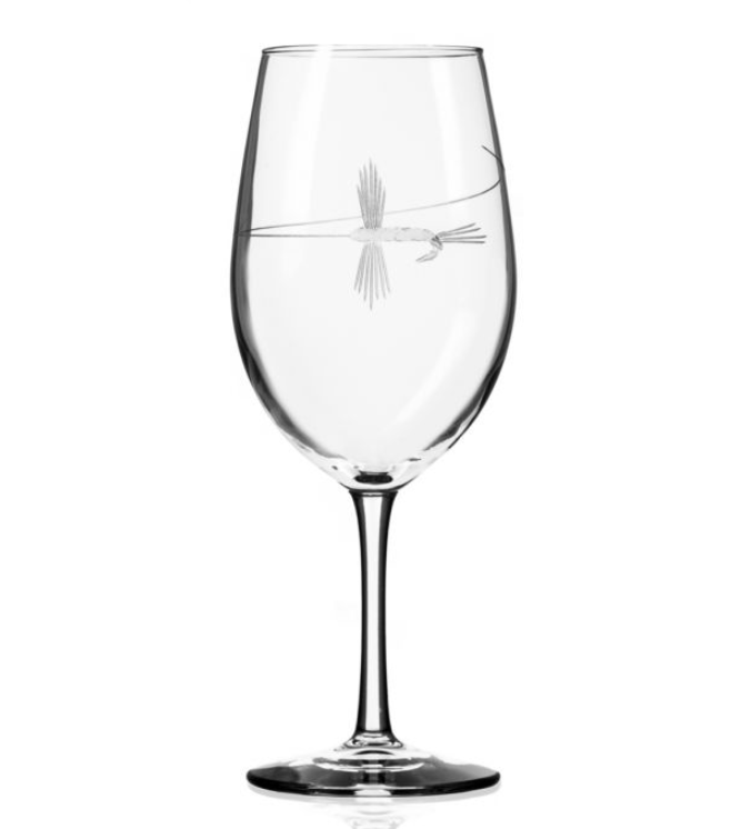 Rolf Glass Fly Fishing Wine Glass - Thumbnail 3