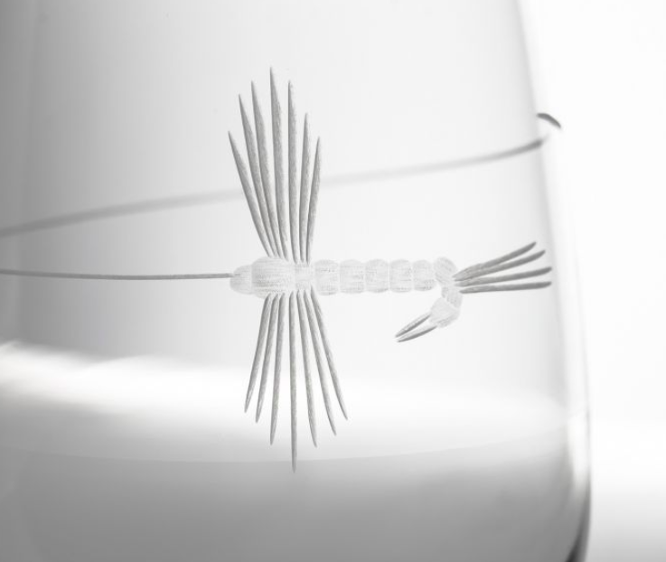 Rolf Glass Fly Fishing Wine Glass - Thumbnail 5