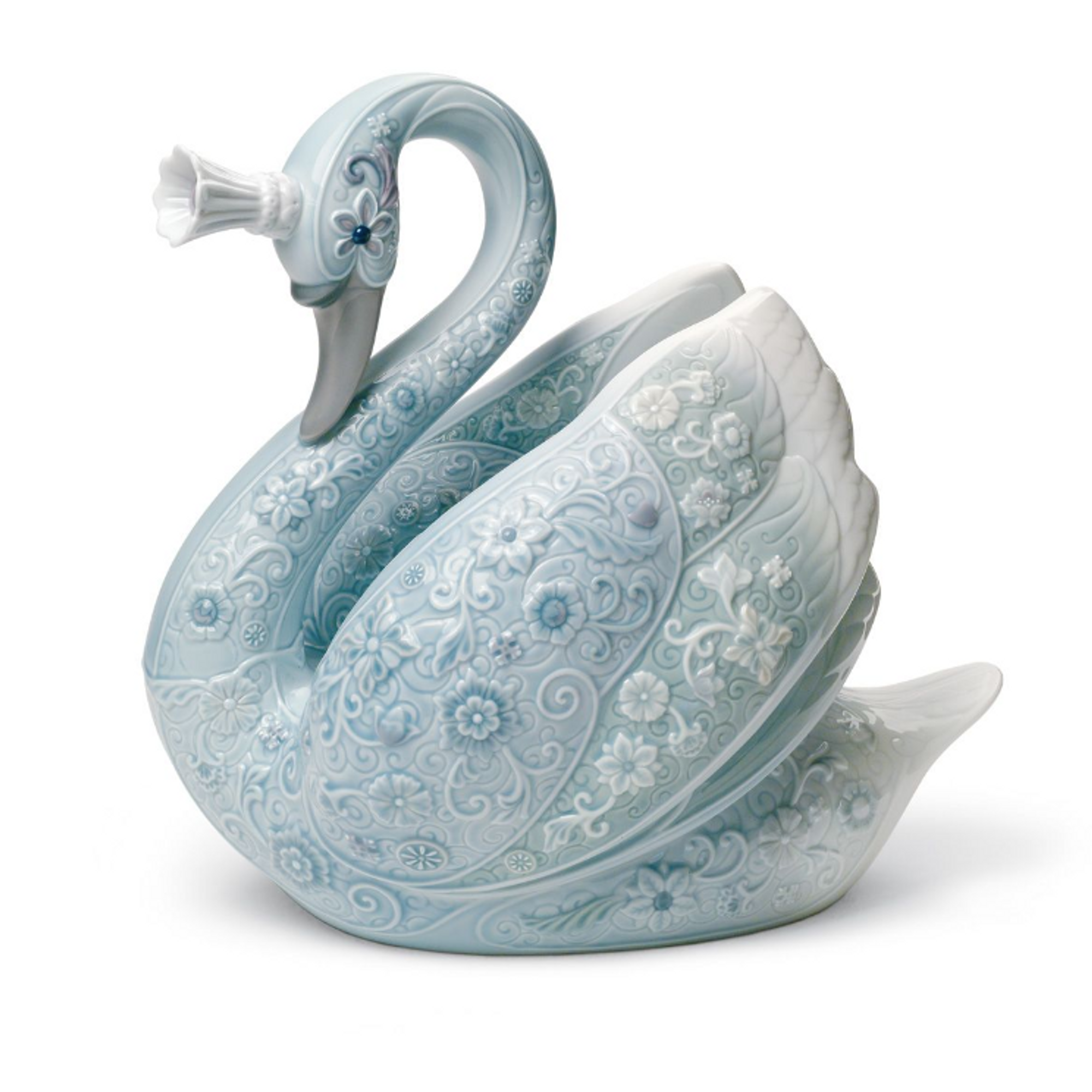 美品 LLADRO スワン Swan Princess Porcelain Figurine | Lladro Swan Sculpture