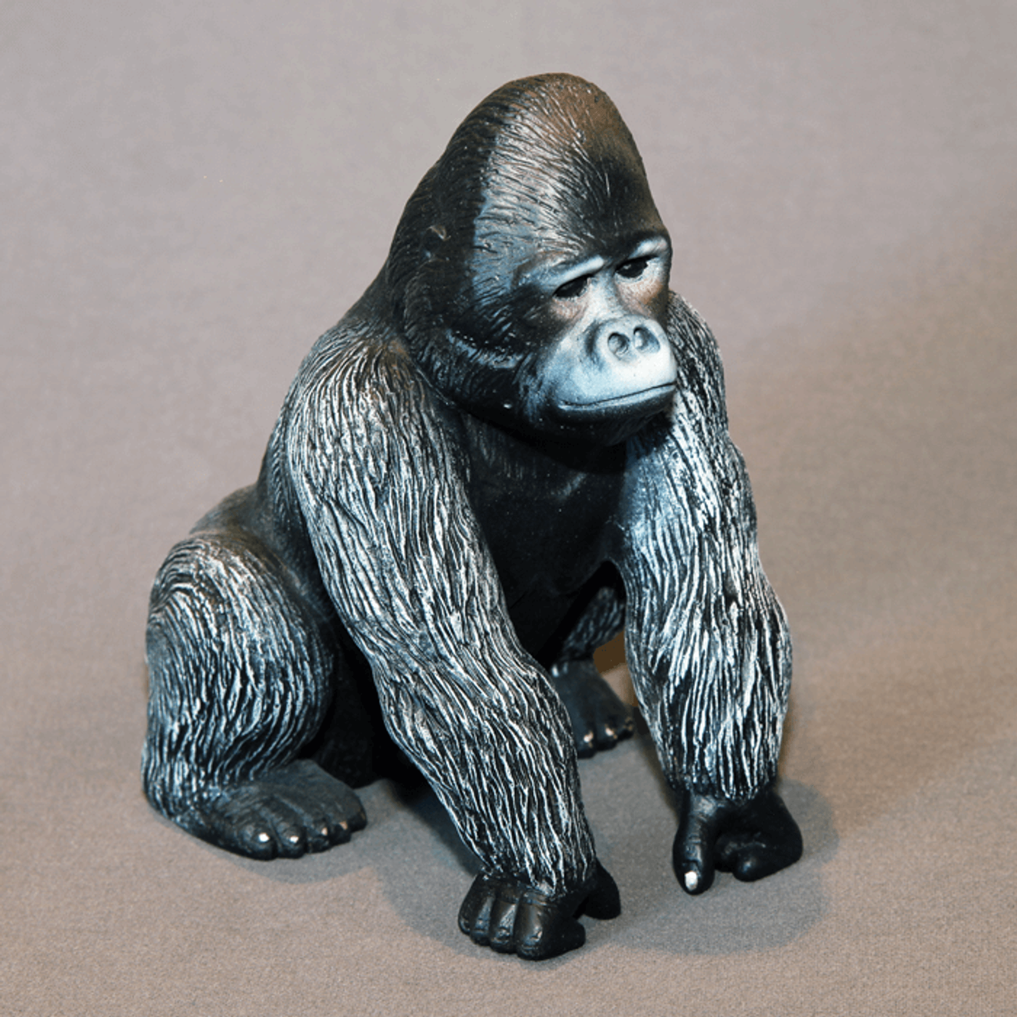 Gorilla Bronze Sculpture Bamboo